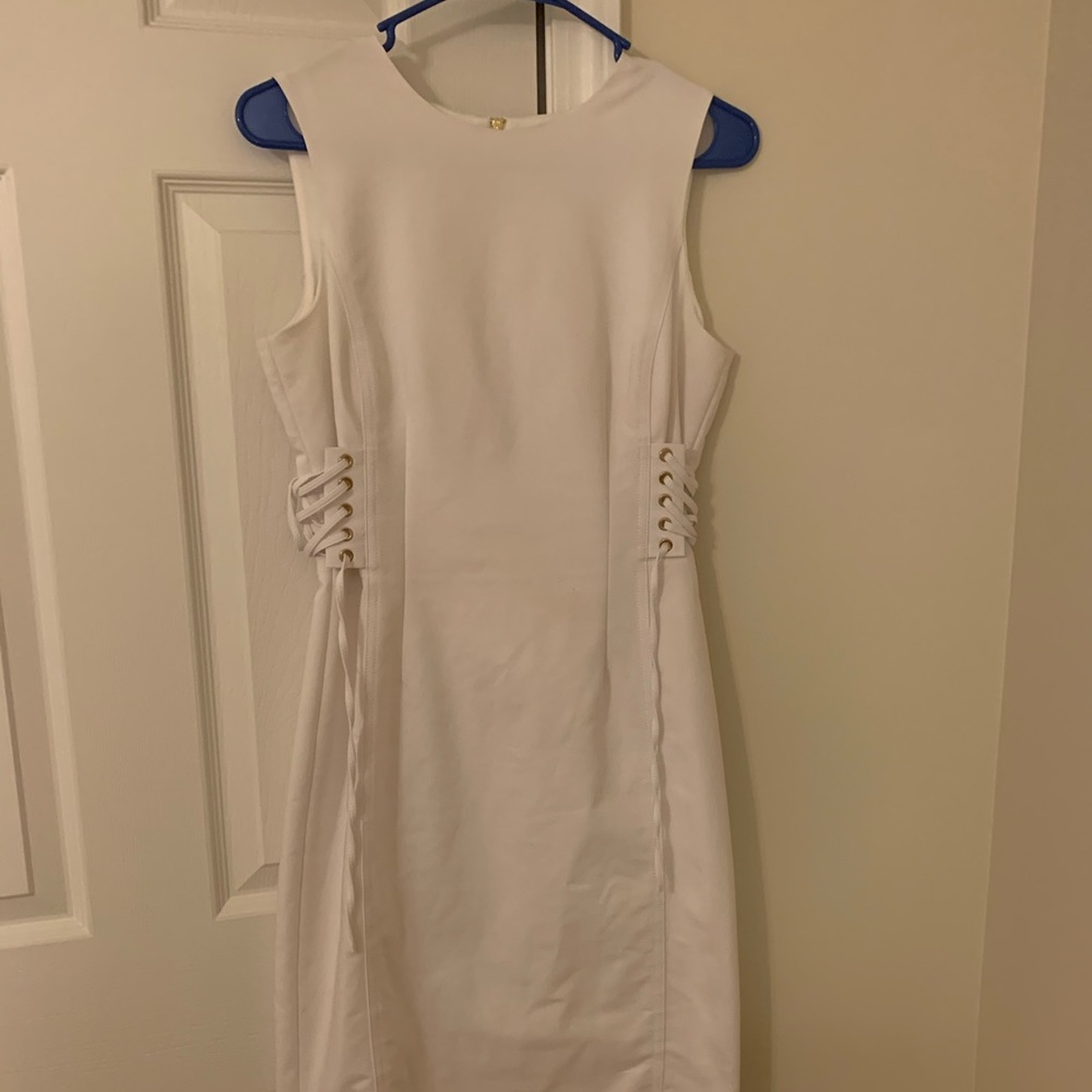 White Calvin Klein dress